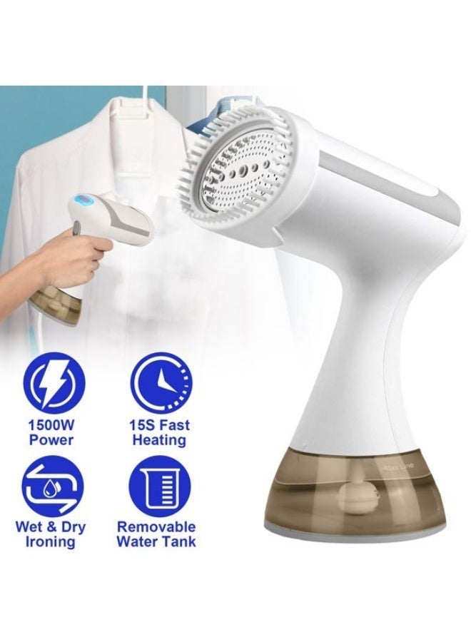 Portable Garment Steamer for Clothes, 1500W Handheld Steamer, 20s Fast Heat-Up, 300ml Large Capacity Water Tank, Travel-Friendly Wrinkle Remover, Fabric Steamer for Home and Travel - Image 3