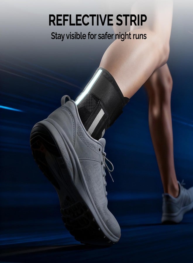 FEATOL Ankle Brace for Sprained Ankle, Adjustable & Comfortable Lace Up Support Stabilizer for Women Men with 2 Removable Side Splints, Protection for Sports, Running & Recovery, Small(10.2''-11.6'') - Image 3