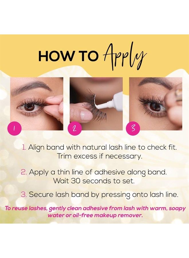 Andrea False Lashes Style 53 - Brown 4 pairs - Image 2