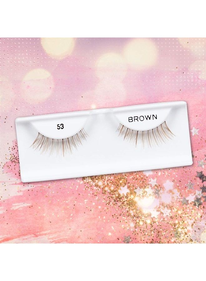 Andrea False Lashes Style 53 - Brown 4 pairs - Image 3