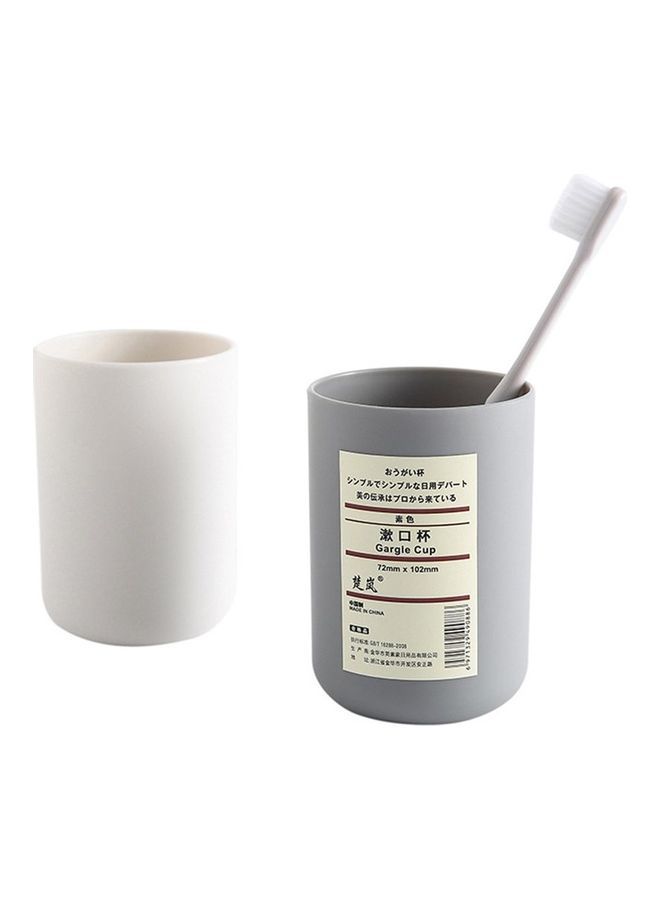 NIBEMINENT Japanese Creative Plastic Mouthwash Cup White 15 x 3 15.5cm - Image 3