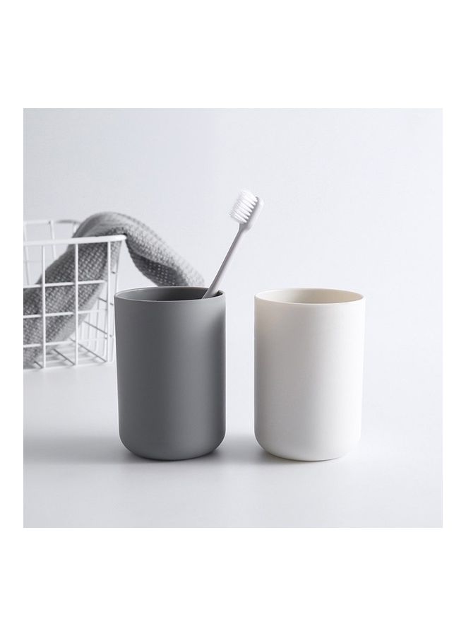 NIBEMINENT Japanese Creative Plastic Mouthwash Cup White 15 x 3 15.5cm - Image 2