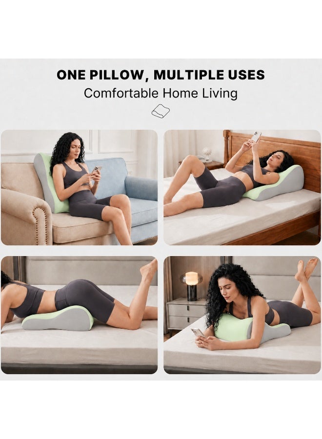 Jourvent Multipurpose Leg Elevation Pillow Lumbar Pillow Sleeping Pillow Portable Cushion Body Pillow For Sleeping Leg Elevation Bed Sofa Travel Camping - Image 5