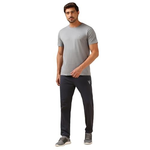 Van Heusen Men Smart Tech Trackpant - Cotton Rich - Easy Stain Release,Anti Stat, Ultra Soft_Iron Gate_L - Image 5