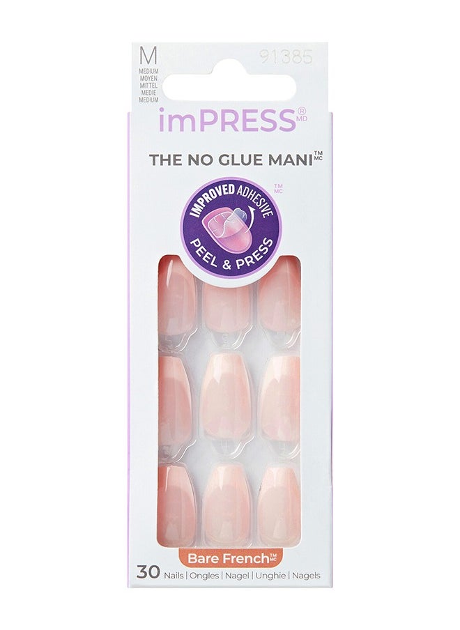 KISS Impress Nails Genuine - Bare French Medium Ifb02C 