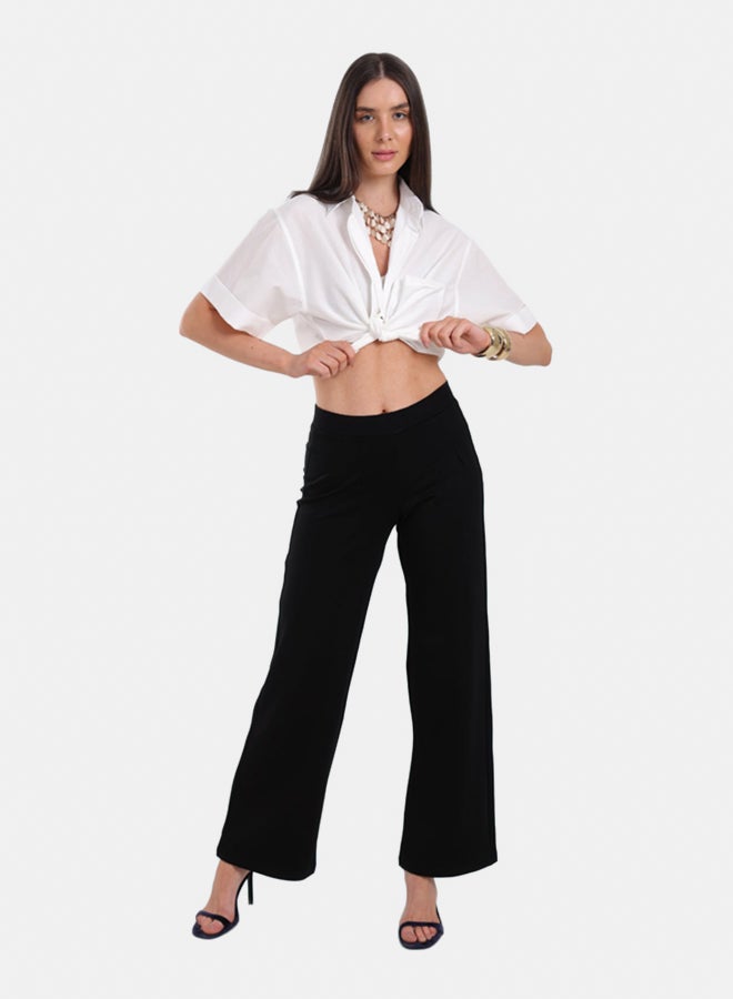 Clue Black Jersey Pants - Image 5