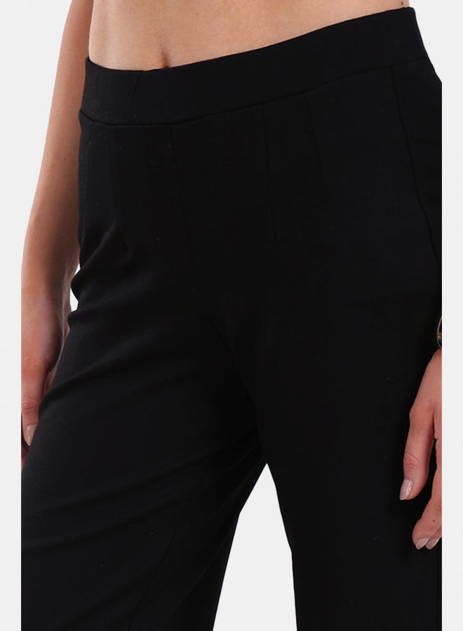 Clue Black Jersey Pants - Image 4
