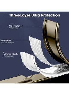 Wtech TPU Luxury Plating Raised Lips Camera Hole Case Cover For Oneplus 12R 5G 2024 Gold  - Image 3