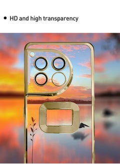 Wtech TPU Luxury Plating Raised Lips Camera Hole Case Cover For Oneplus 12R 5G 2024 Gold  - Image 5