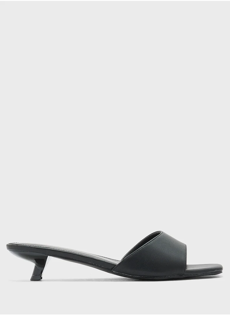 جينجر Low Heel Mule Sandal