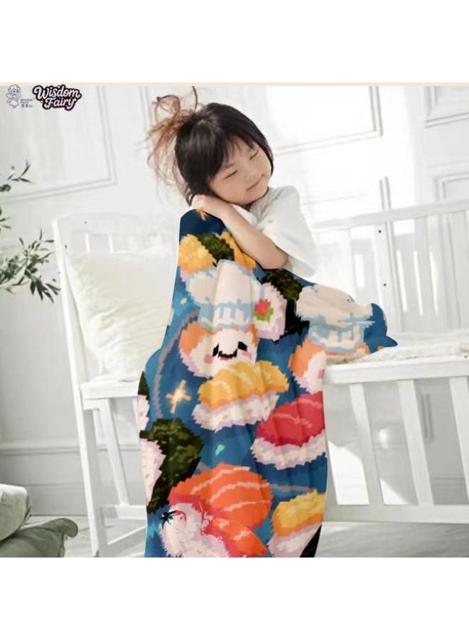 عام Wisdom Fairy (أحدث) بطانية رقيقة من الفانيلا (دافئة ومريحة، ومناسبة للنوم، واستخدام اللعبة، وإزالة الغبار والرمل) 150 سم * 200 سم - 12 - Image 1