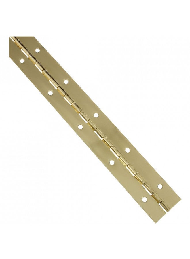 مفصلة مستمرة من ناشيونال هاردوير N265-363 V570 باللون النحاسي، 1-1/2" × 12"