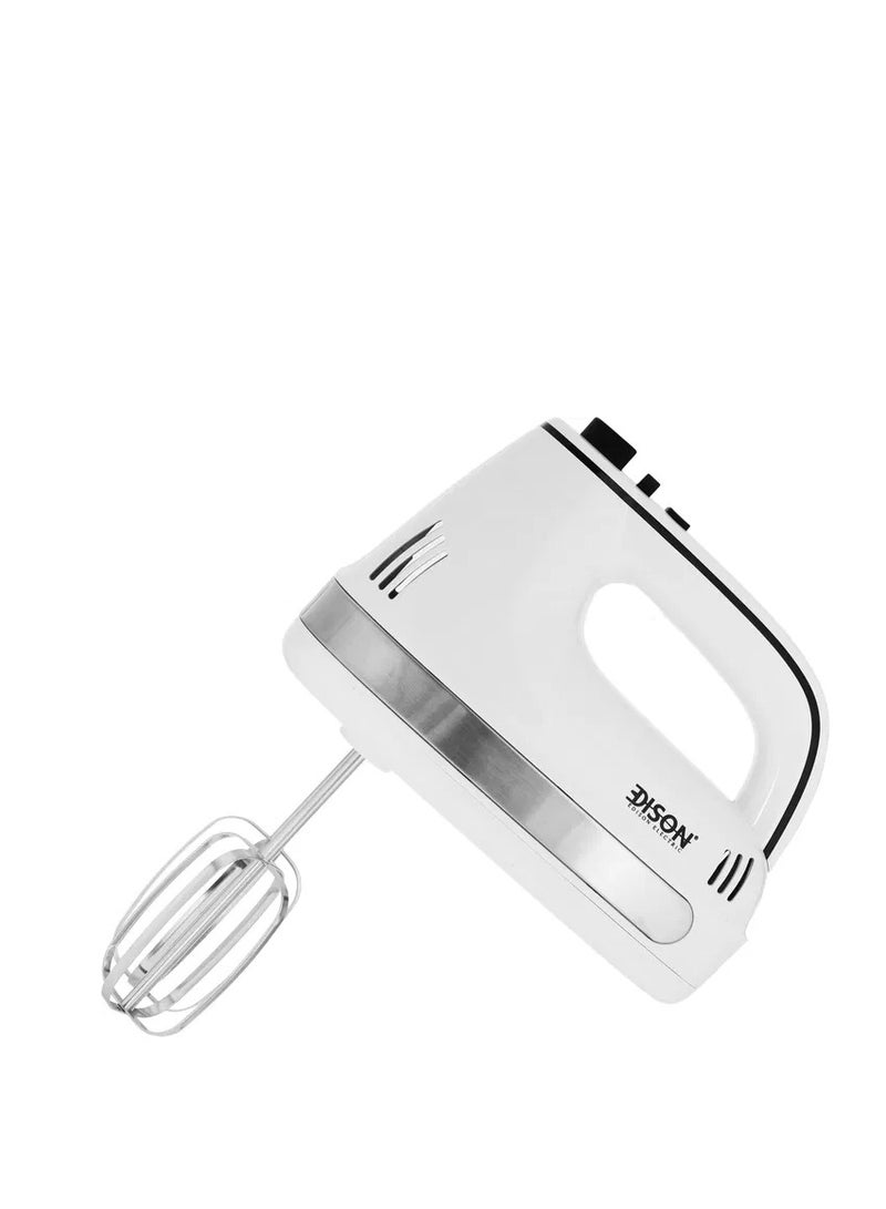 Edison Electric Hand Blender, 200 Watt, 5 Speeds - White - Image 2