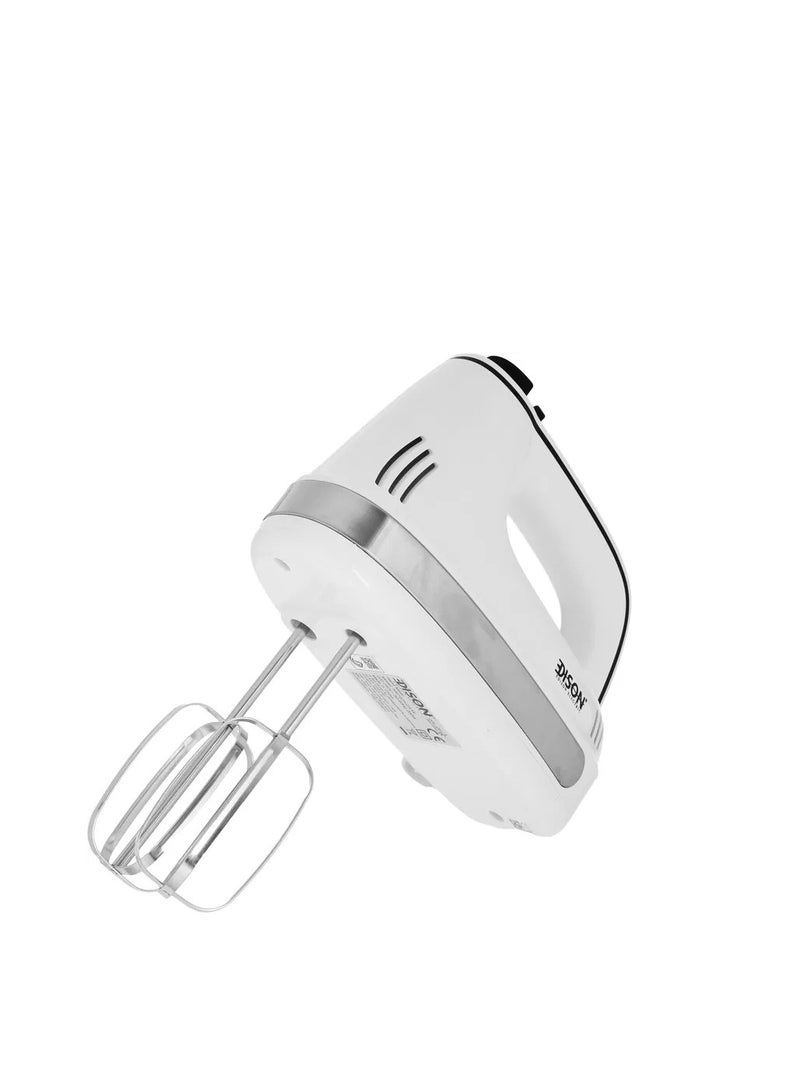 Edison Electric Hand Blender, 200 Watt, 5 Speeds - White - Image 3