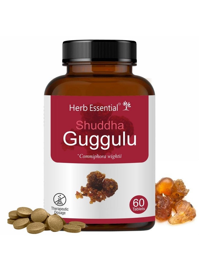Herb Essential Shuddha Guggulu 500mg Tablet | Helps reduce excess cholesterol, 60 Tablet - Image 1
