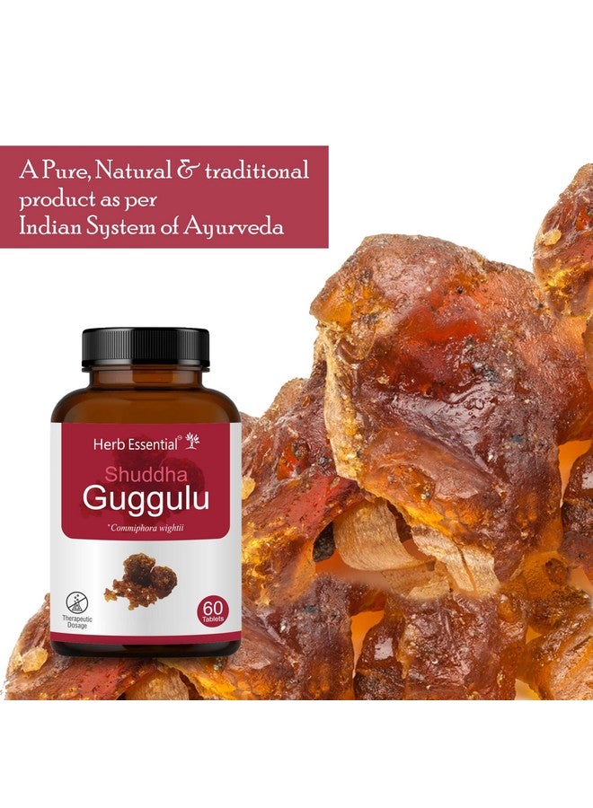 Herb Essential Shuddha Guggulu 500mg Tablet | Helps reduce excess cholesterol, 60 Tablet - Image 2