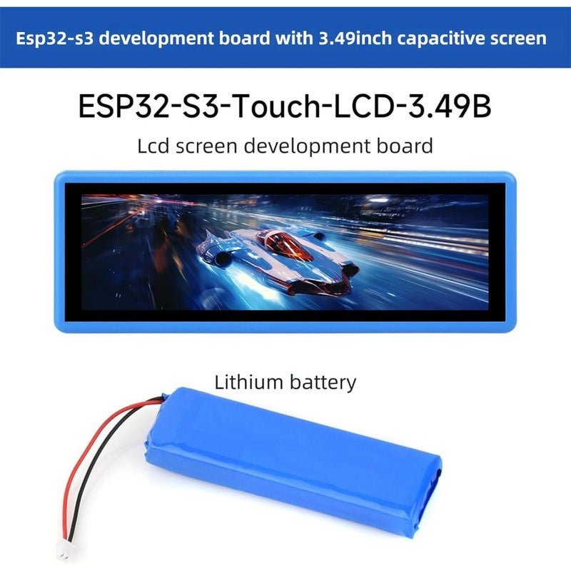 لوحة تطوير الشاشات التعمية 3.49 في 2000mAh LCD 16.7M بألوان وتفاعل بالذكاء الاصطناعي والكلام وواي فاي وبلوتوث ESP32-Based QSPI I2C واجهة لوحة عرض متوافقة مع الكمبيوتر لتطوير الأجهزة الذكية - Image 3