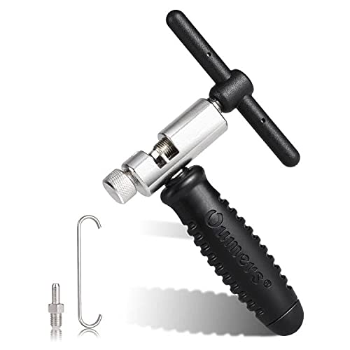 Oumers Bike Chian Breaker Tool, Universal for 7 8 9 10 11 Speed Chains Link, Remove Rusty Chains Easily. A Small Bicycle Chain Splitter for Road Mountain Cycling Bike,Black - Image 1