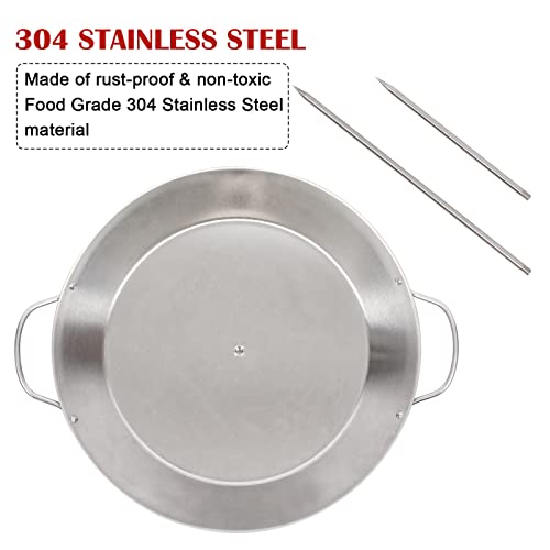 Mydracas Vertical Stainless Steel Skewer Brazilian Barbecue Skewer Stand Removable Grilling Meat Spit for Roasting Meat Steak Whole Chicken Sausage - Image 3