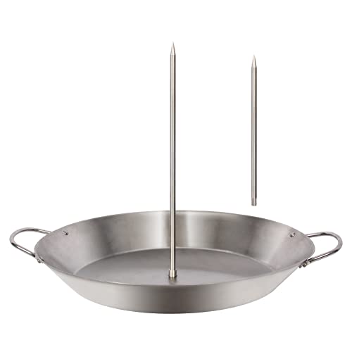Mydracas Vertical Stainless Steel Skewer Brazilian Barbecue Skewer Stand Removable Grilling Meat Spit for Roasting Meat Steak Whole Chicken Sausage - Image 1
