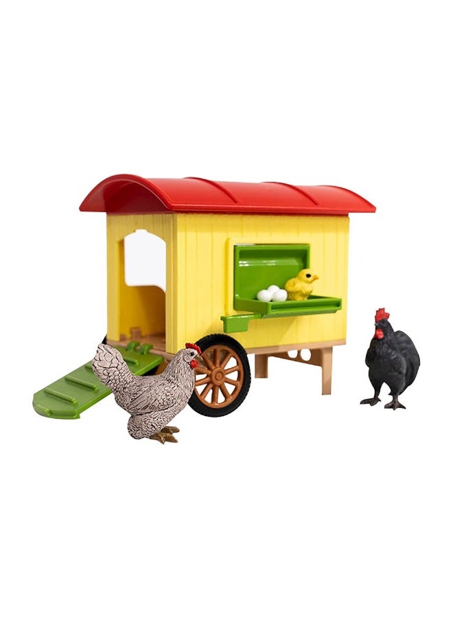 Schleich مجموعة لعبة حظيرة الدجاج المتنقلة من فارم وورلد - Image 2