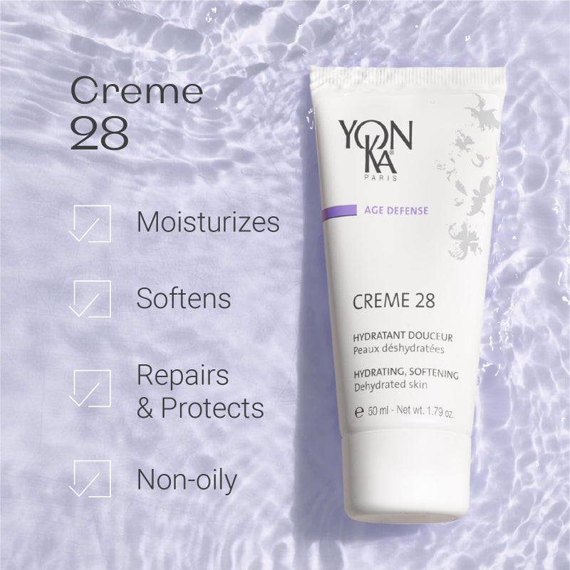 Yonka Yon-Ka CrÃ¨me 28 | Soothing & Nourishing Daily Face Moisturizer with Quintessence, Olive Oil & Vitamins C & E | Hydrating & Softening Cream for Dry & Dehydrated Skin | Paraben-Free | 1.79 fl oz - Image 1