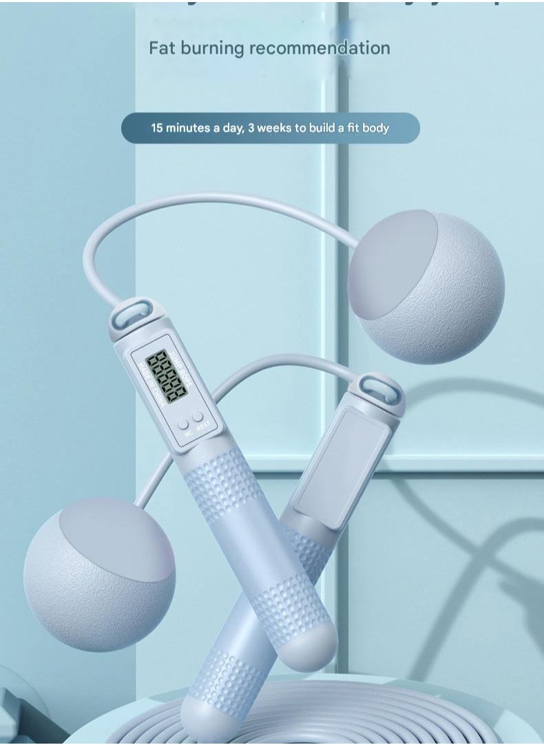 Generic Jump Rope Swire Adult Dual-use Load-bearing Intelligent Counting Electronic Cordless Ball Jump Rope  - Image 3