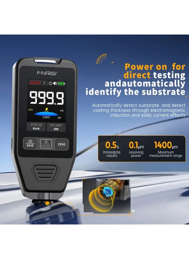 CTG 20 Coating Thickness Gauge ABS USB Charging 0 01mm Accuracy For Automotive - Image 4