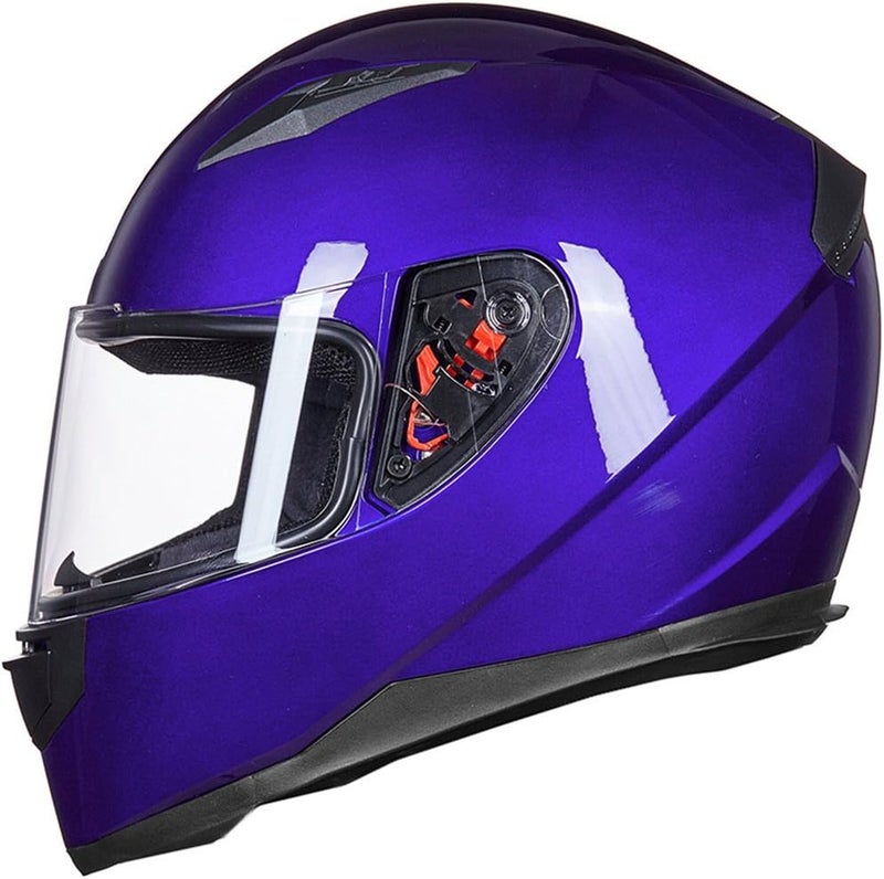 ILM Full Face Motorcycle Helmet with Removable Neck Scarf and 2 Visors - DOT Model JK313 - Image 4