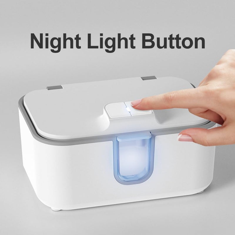 DAKONG Wet Wipes Heater Baby Wipe Warmer and Baby Wet Wipes Dispenser with Night Light for Infants Adults Large Capacity Surround Heating Super Silent Diaper Wipe Warmer - Image 4
