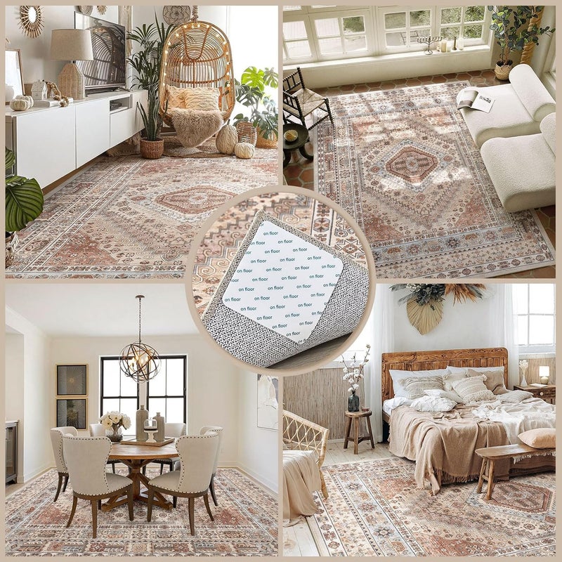 Sileni Sileni SelfAdhesive Carpet Stickers Durable AntiSlip Floor Protection Easy to Apply Remove Decorative Carpet Decals for Home Office Events Parties Rug Pads White Color 8  - Image 5