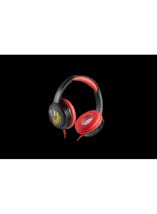 SMD Avengers Auxiliary Headphones with Stickers | Wired kids headphones with aux connectivity, comfortable ear cushions, adjustable headband, and fun sticker pack for personalization and everyday listening use - Image 1