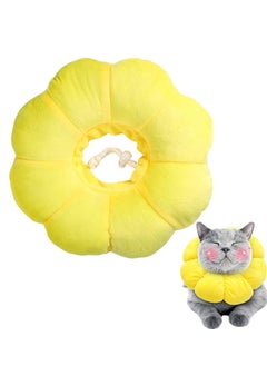 Cat Recovery Collar, Soft Recovery Collar for Cats After Surgery, Adjustable Cat Collar Recovery Collar Cone, Suitable for Pet Medical for Rehabilitation, Wound Healing, Sun Flower