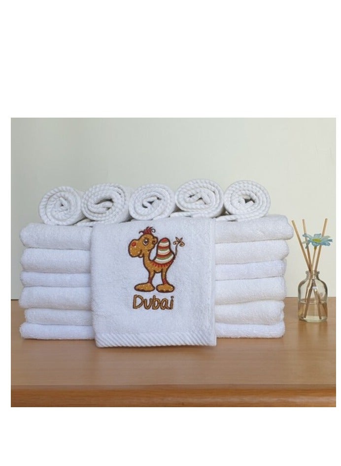 PROMASS Face Towel Cute Camel Brown Dubai. Size: 30 x 30cm  - Image 1