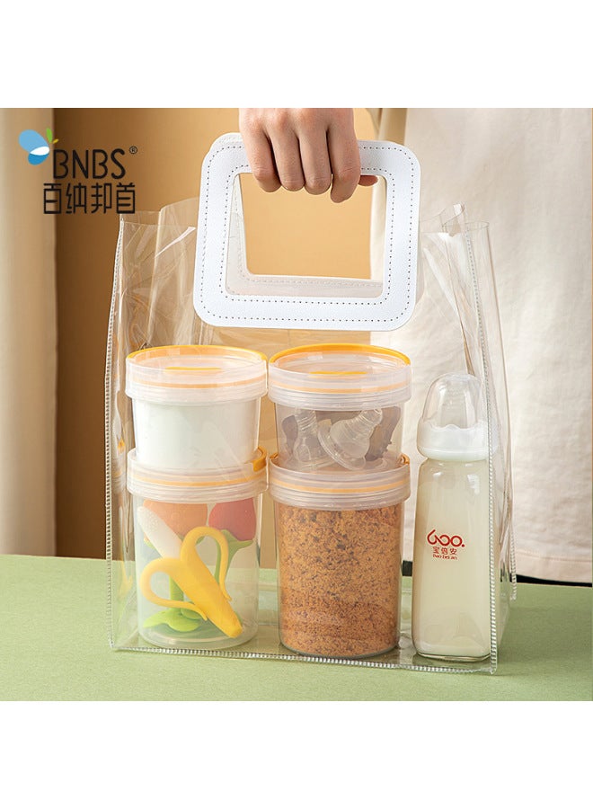 Handheld Portable Baby Outgoing Packing Milk Powder Large Capacity Supplementary Food Storage Box Rotating Milk Powder Box Bottling-Specifications:Bn-2428 Large And Short Model  - Image 2