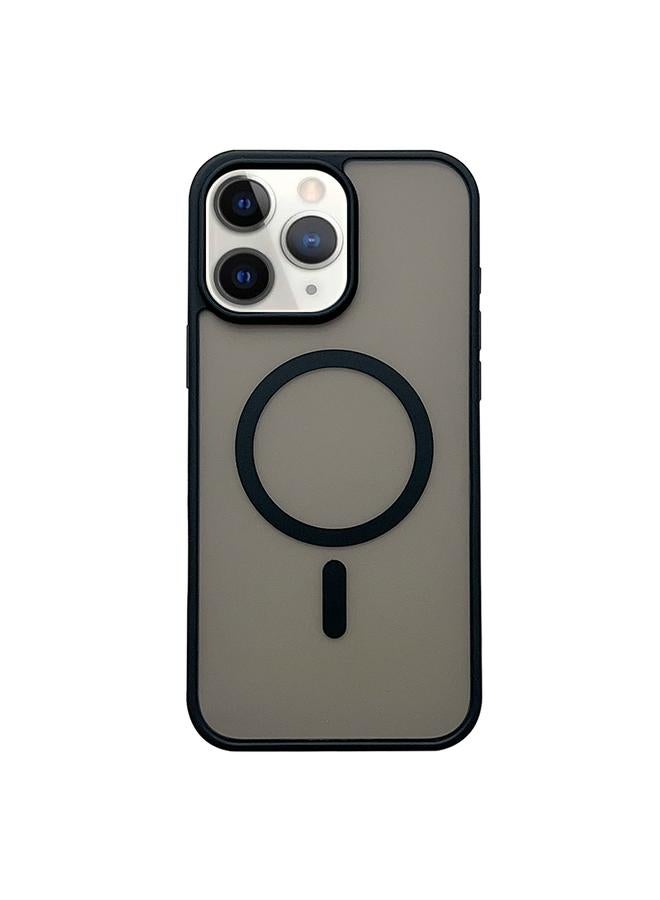 زبون جراب لهاتف iPhone 11 Pro مصنوع من الجلد غير اللامع مع جراب MagSafe للهاتف - Image 1