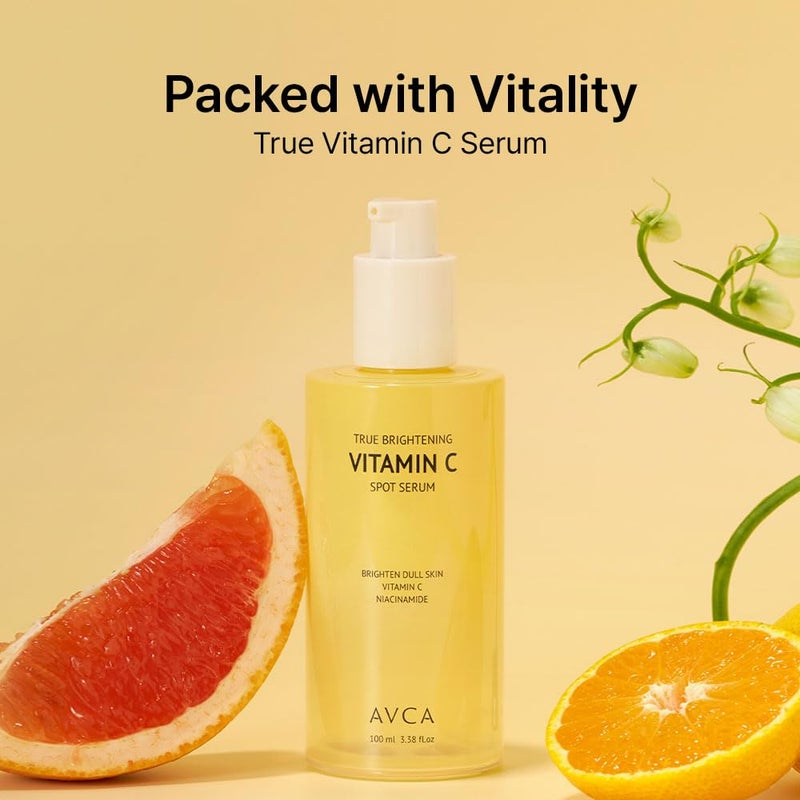 AVCA Vitamin C Brightening Serum 100ml(3.38 fl. oz) â€“ Niacinamide Dark Spot & Even Tone, Antioxidant Face Serum for Dull Skin, K-Beauty, Fragrance-Free - Image 2