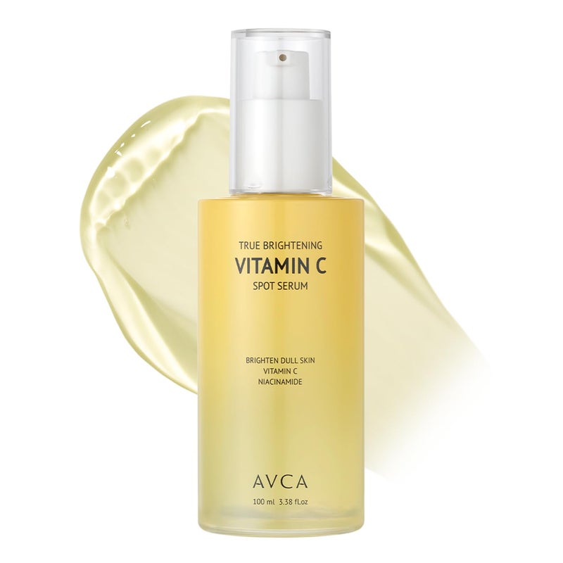 AVCA Vitamin C Brightening Serum 100ml(3.38 fl. oz) â€“ Niacinamide Dark Spot & Even Tone, Antioxidant Face Serum for Dull Skin, K-Beauty, Fragrance-Free - Image 1