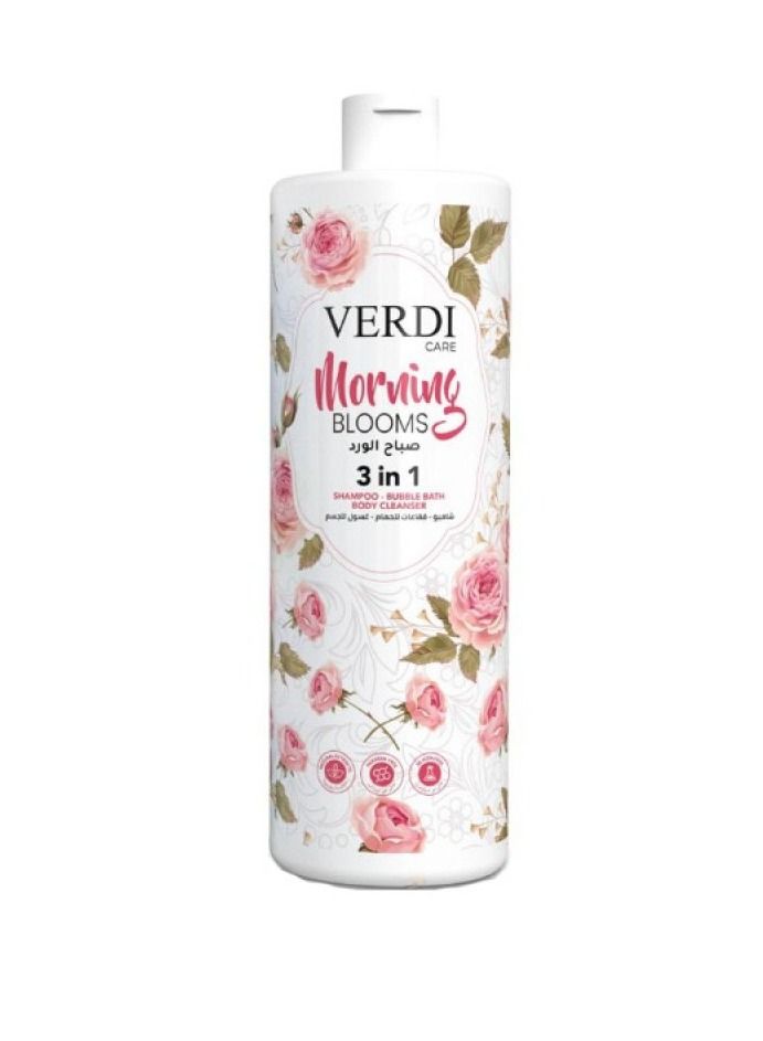 Verde Care Morning Blooms 3 in 1 Body Cleansing Shampoo 800 ml