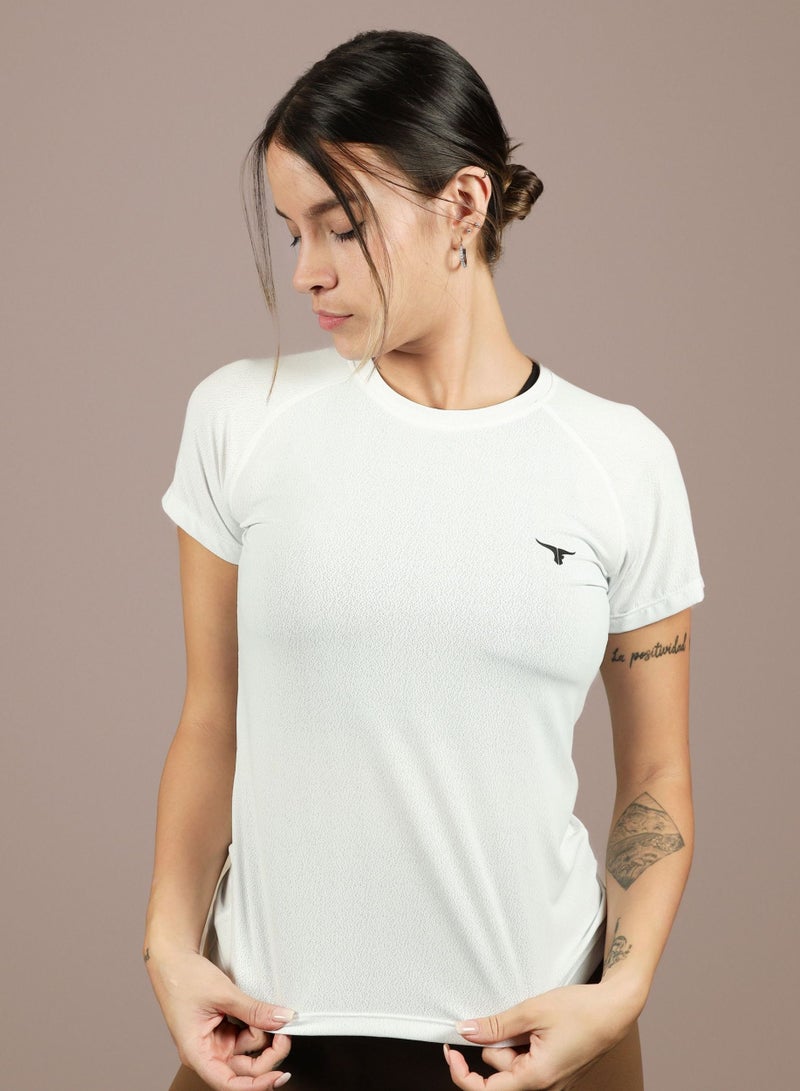 THUGFIT Antares Tee - Ladies T-Shirt - White - Image 1