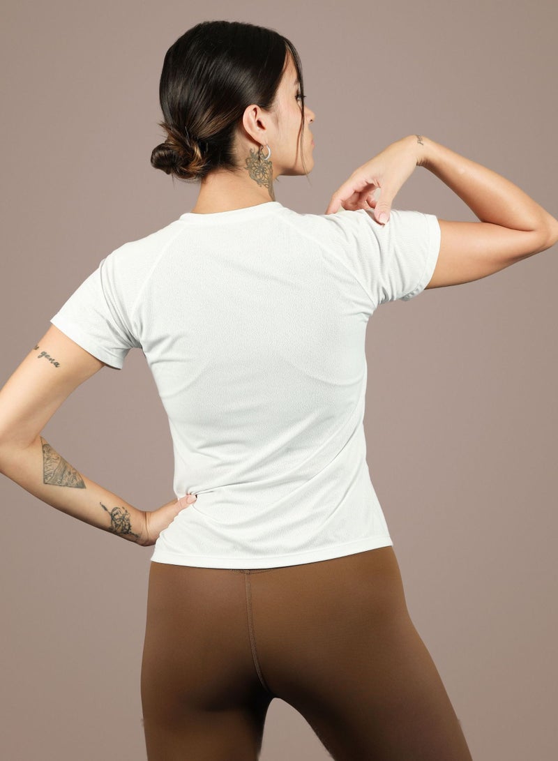 THUGFIT Antares Tee - Ladies T-Shirt - White - Image 3