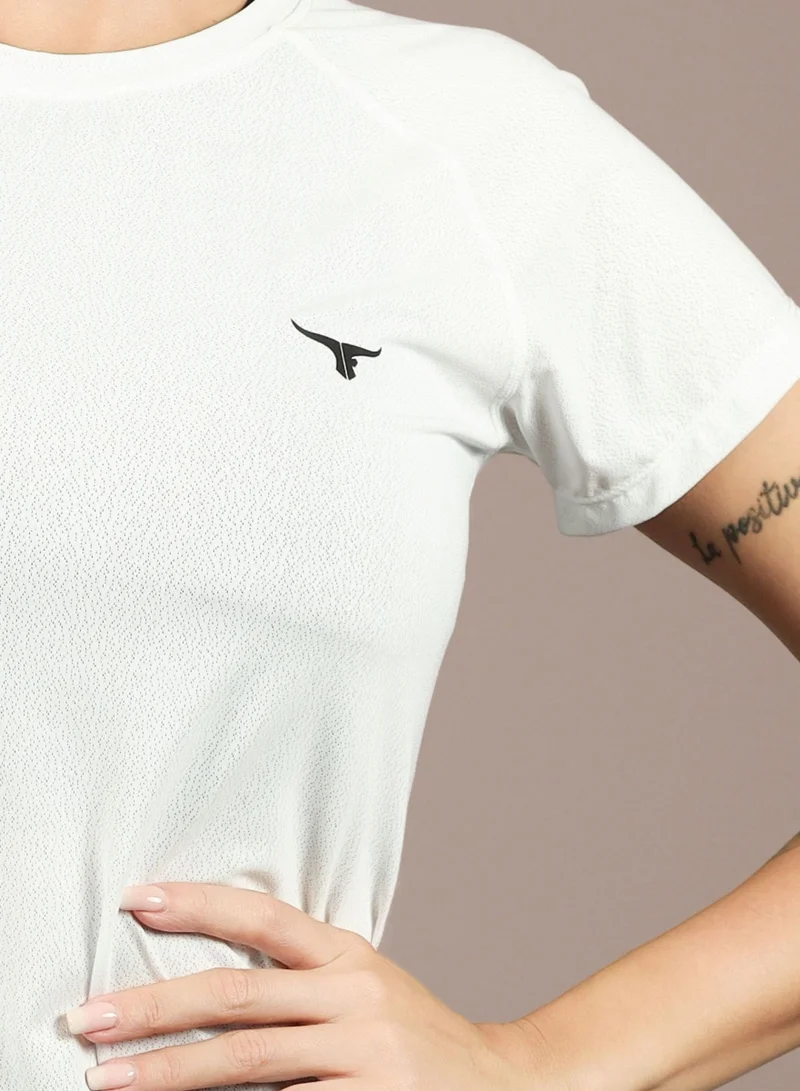 THUGFIT White Antares Tee - Ladies T-Shirt - White for Women | Best Price UAE