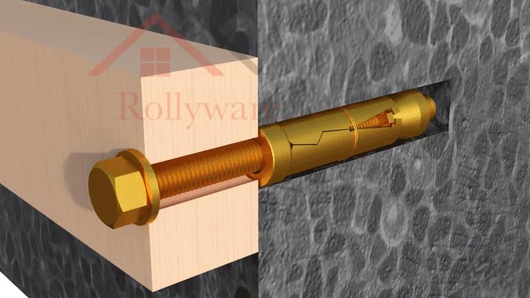 ROLLYWARE ® M10x70mm Expansion Bolts Shield Anchor Heavy-Duty Zinc Plated 16 mm Diameter Anchor for Construction Home and Industrial Use Bolt Type Wall Anchor Fasteners Kit,Rust Proof(10, M10x70mm) - Image 3