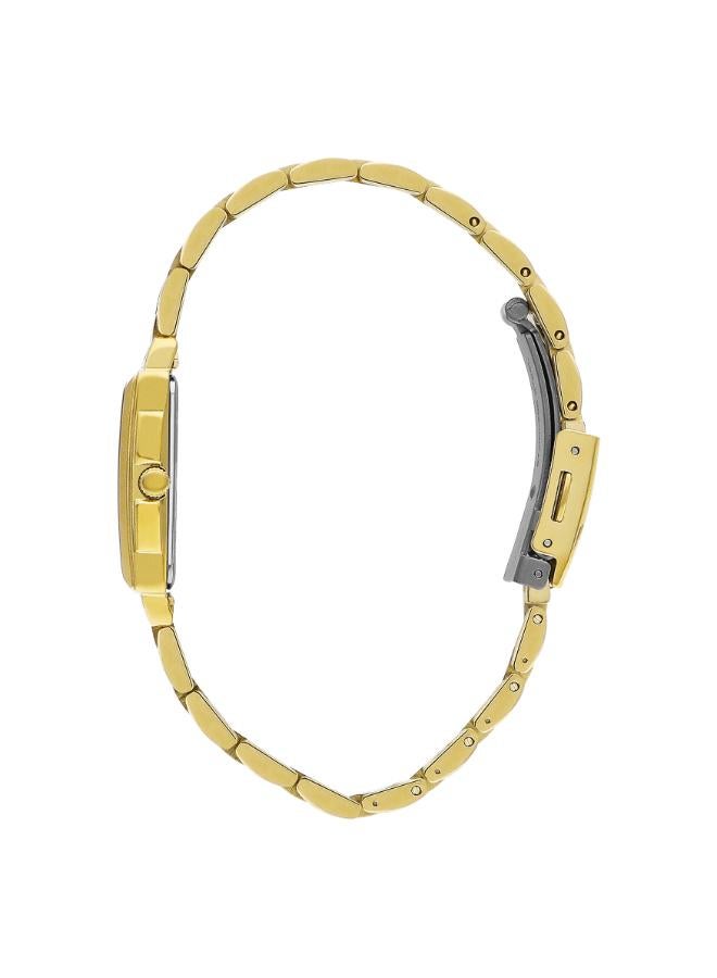 لي كوبر ساعة لي كوبر نسائية، مينا تناظري وسوار معدني، ذهبي - Image 2