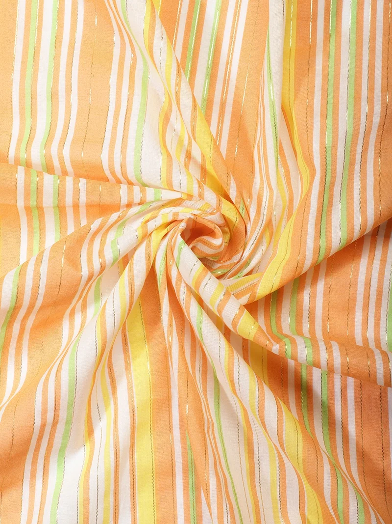 أيه كيه إس Multi-Colored Vertical Pinstripe Fabric for Crafts