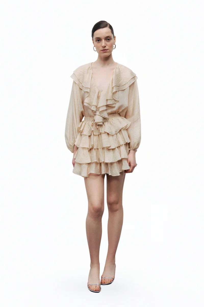 نوكتورن Stoned Flounce Blouse