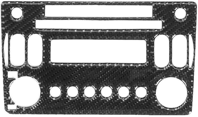 غطاء لوحة راديو ألياف الكربون من Aramox لسيارة نيسان 350Z موديلات 2006-2009، ترقية تقليم وحدة التحكم اللاصقة - Image 1