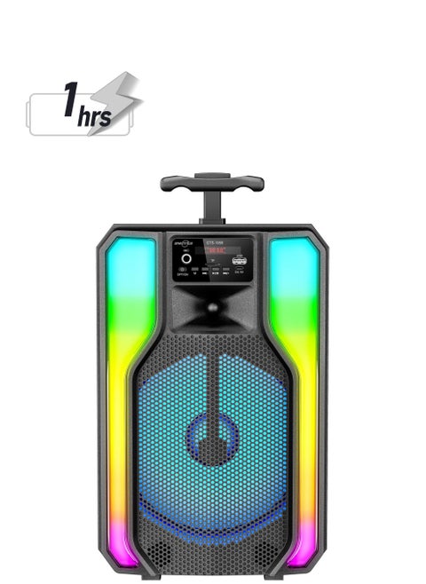 Bluetooth Speaker Karaoke with microphone, Suitcase Model Speaker Led Light Radio USB SD Input