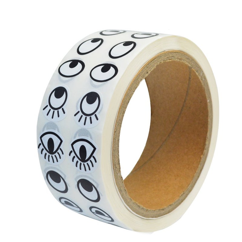 Baotongle 1000 Pairs Cute Colorful Eye Stickers Labels - Image 1