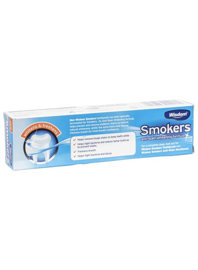 WISDOM Smokers Anti-Stain Whitening Toothpaste, 50ml - Image 3